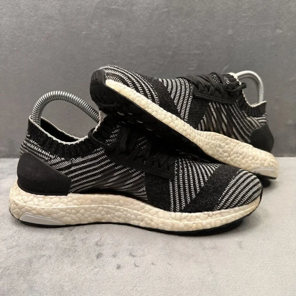adidas UltraBoost X Womens Size 7.5 Shoes Black‎ White Athletic Fashion Sneakers